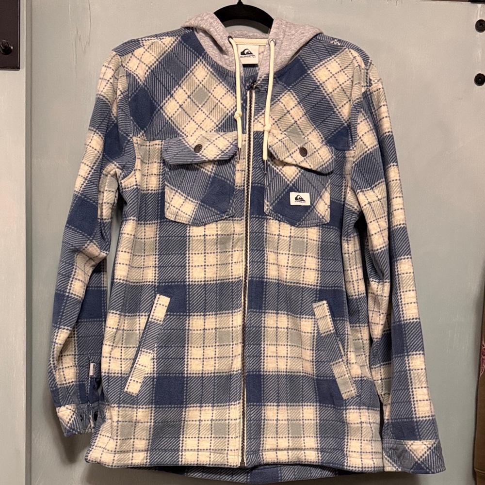 Quiksilver Plaid Hoodie Jacket